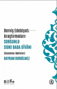 Derviş Edebiyatı Sorgunlu Sıdkı Baba Divanı