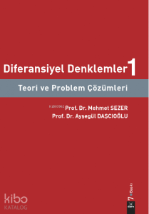 Diferansiyel Denklemler 1