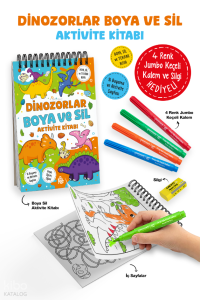 Dinozorlar – Boya ve Sil Aktivite Kitabı
