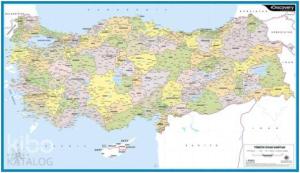 Discovery Channel Duvar Haritaları; Türkiye Siyasi