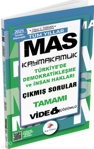 Dizgi Kitap 2025 MAS Kaymakamlık Türkiyede Demokratikleşme ve İnsan Hakları Çıkmış Sorular Video Çözümlü