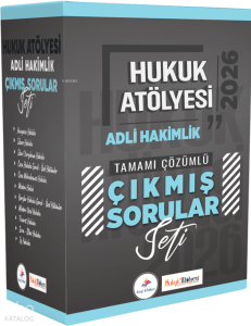 Dizgi Kitap 2026 Hukuk Atölyesi Adli Hakimlik Tamamı Çözümlü Orijinal Çıkmış Sorular Seti