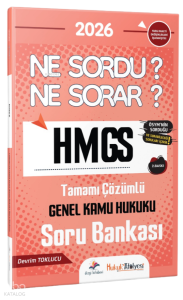 Dizgi Kitap 2026 Hukuk Atölyesi HMGS Ne Sordu Ne Sorar Genel Kamu Hukuku Tamamı Çözümlü Soru Bankası
