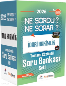 Dizgi Kitap 2026 Hukuk Atölyesi İdari Hakimlik Ne Sordu Ne Sorar Tamamı Çözümlü Soru Bankası Seti
