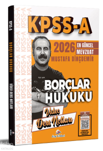 Dizgi Kitap 2026 KPSS A Borçlar Hukuku Video Ders Notları