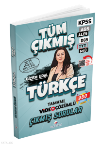 Dizgi Kitap 2026 KPSS MEB-AGS ALES DGS TYT MSÜ Türkçe Çıkmış Sorular