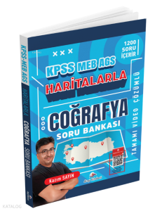 Dizgi Kitap 2026 KPSS MEB-AGS Haritalarla Coğrafya Tamamı Video Çözümlü Soru Bankası