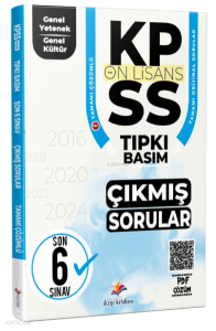 Dizgi Kitap 2026 KPSS Ön Lisans Genel Yetenek Genel Kültür Fasiküller Halinde Son 6 Yıl PDF Çözümlü Tıpkı Basım Çıkmış Sorular