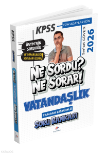 Dizgi Kitap 2026 KPSS Tüm Adaylar İçin Vatandaşlık Ne Sordu Ne Sorar Tamamı Çözümlü Soru Bankası