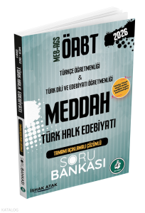 Dizgi Kitap 2026 MEB AGS ÖABT Meddah Türk Halk Edebiyatı Tamamı Çözümlü Soru Bankası
