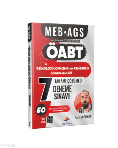 Dizgi Kitap 2026 MEB AGS ÖABT Psikolojik Danışma ve Rehberlik Öğretmenliği Tamamı PDF Çözümlü 7 Deneme Sınavı