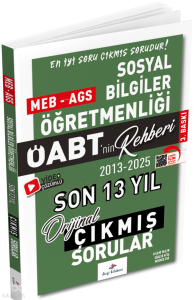 Dizgi Kitap 2026 MEB-AGS ÖABT Sosyal Bilgiler ÖABT'nin Rehberi Konularına Göre Tasnif Edilmiş Son 13 Yıl Orijinal Video Çözümlü Çıkmış Sınav Soruları