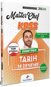 Dizgi Kitap 2026 Tüm Adaylar İçin MasterChef KPSS Tarih Tamamı Çözümlü 14 Deneme