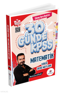 Dizgi Kitap KPSS 30 Günde Matematik Çıkmış Soru Analizli Video Ders Notları