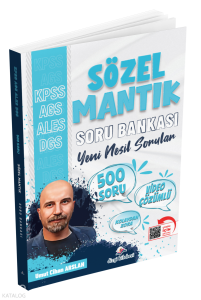 Dizgi Kitap KPSS MEB-AGS ALES DGS Sözel Mantık Soru Bankası Çözümlü