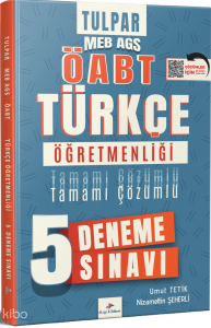 Dizgi Kitap Tulpar 2026 Meb Ags ÖABT Türkçe Öğretmenliği Tamamı PDF Çözümlü 5 Deneme Sınavı