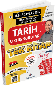 Dizgi Kitap Tüm Adaylar İçin Tüm Sınavlar Tarih Video Çözümlü Çıkmış Soru Külliyatı