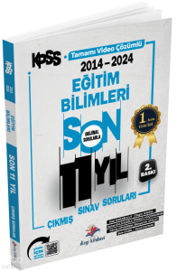 Dizgi Kitap Yayınları 2025 Eğitim Bilimleri Son 11 Yıl Orijinal Video Çözümlü Çıkmış Sınav Soruları