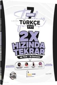 Edebiyat Sokağı TYT Türkçe 2X Hızında Tekrar Deneme