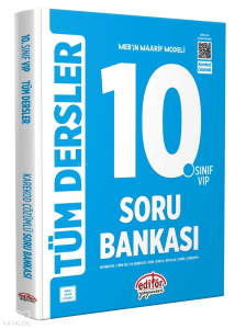 Editör 10. Sınıf VIP Ttüm Dersler Soru Bankası