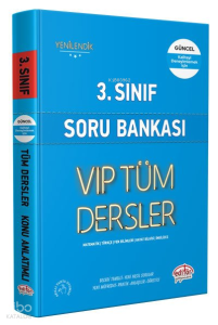 Editör Vip 3. Sınıf Tüm Dersler Soru Bankası Mavi Kitap Kamp: