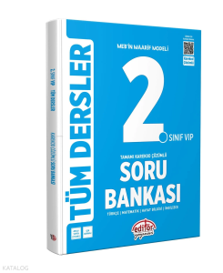 Editör Yayınevi 2. Sınıf  VIP Tüm Dersler Soru Bankası Karekod Çözümlü