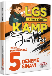 Editör Yayınevi 8. Sınıf 1. Dönem LGS Kamp Tam İsabet Fasiküllü Tamamı Çözümlü 5 Deneme Sınavı