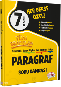 Editör Yayınları 7. Sınıf Tüm Branşlar Paragraf Soru Bankası