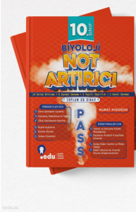 Edu Yayınları 10. Sınıf Biyoloji PASS Not Artırıcı
