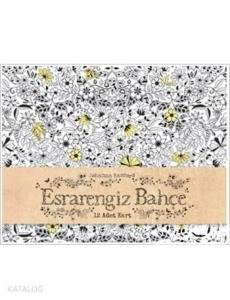 Esrarengiz Bahçe 12 Adet Tebrik Kartı ve Zarfı (Kutulu)