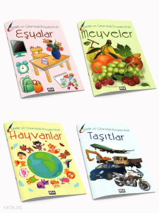 Etkinlik ve Çıkartma Boyama Kitapları (4 Kitap)