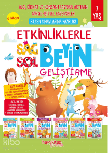 Etkinliklerle Sağ Beyin Sol Beyin Geliştirme (7 yaş) 6’lı Set