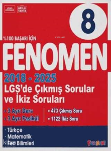 Fenomen 8. Sınıf LGS Çıkmış Sorular ve İkiz Soruları Seti 2018-2025