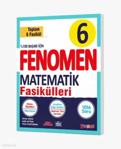Fenomen Kitap 6. Sınıf Matematik Fasikül Seti