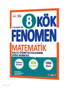 Fenomen Kitap 8. Sınıf Kök Matematik Soru Bankası