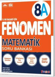 Fenomen Yayınları 8. Sınıf LGS Matematik A Fenomen Soru Bankası