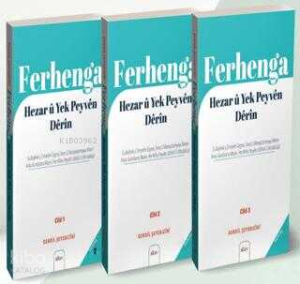 Ferhenga Hezar ü yek Peyven Derin Cilt 1 - 2 - 3 Kitap Takım