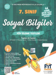 Fit Yayınları 7. Sınıf Sosyal Bilgiler Föy İzleme Testleri 44 Fasikül