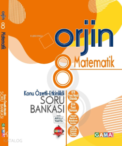 Gama Okul Yayınları 8. Sınıf LGS Matematik Orjin Konu Özetli Etkinlikli Soru Bankası