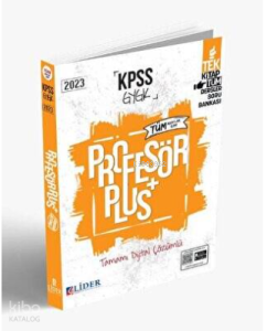 Genel Kültür Genel Yetenek Profesör Plus Dijital Çözümlü Qr Kod Soru Bankası Lider Yayınları