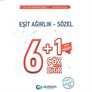 Gezegen Yayınları TYT Kampı Eşit Ağırlık Sözel 6+1 Çöz Bir Haftada Bitir Gezegen