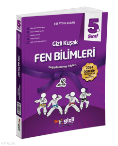 Gizli Yayınları 5. Sınıf Fen Bilimleri Gizli Kuşak Değerlendirme Föyleri
