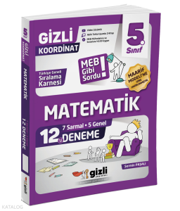 Gizli Yayınları 5. Sınıf Matematik 12'li Deneme - MEB Gibi Sordu