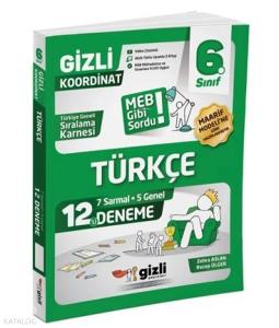 Gizli Yayınları 6. Sınıf Türkçe 12'li Deneme - MEB Gibi Sordu