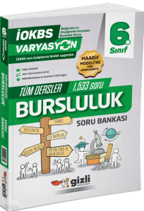 Gizli Yayınları 6. Sınıf Varyasyon Tüm Dersler Bursluluk Konu Özetli Soru Bankası