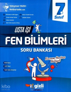 Gizli Yayınları 7. Sınıf Fen Bilimleri Usta İşi Soru Bankası