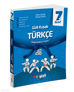 Gizli Yayınları 7. Sınıf Türkçe Gizli Kuşak Değerlendirme Föyleri