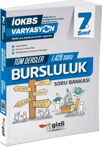 Gizli Yayınları  7. Sınıf Varyasyon Tüm Dersler Bursluluk Konu Özetli Soru Bankası