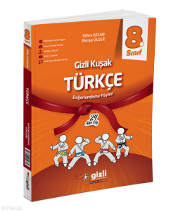 Gizli Yayınları 8. Sınıf Türkçe Gizli Kuşak Değerlendirme Föyleri