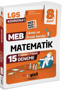 Gizli Yayınları LGS MEB Çıkmış ve Örnek Sorular Matematik 15'li Deneme-MEB Böyle Sordu